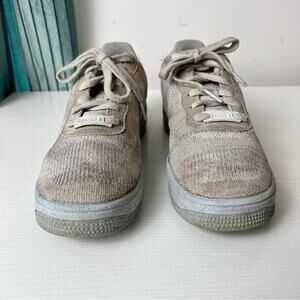 Nike AF! Crater FLYKNIT White Photon Dust size 6Y